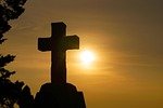 cross, sunset, silhouette, god, religion, christianity, religious, christian, spirituality, faith, belief, christ, hope, prayer, spiritual, worship, pray, sunlight, love, catholicism, church, forgiveness, salvation, sunrise, nature, symbol